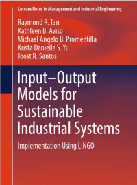 Input Output Models for Sustainablo Industrial System